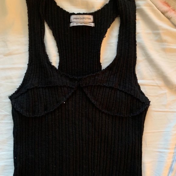Urban Outfitters Crop Black Tank Top - Picture 1 of 3